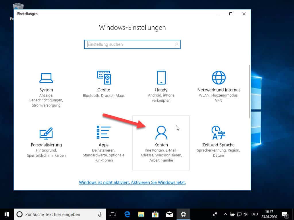 Windows 10 Passwort ändern Anleitung